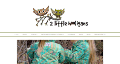 Desktop Screenshot of 2littlehooligans.com