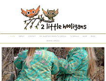 Tablet Screenshot of 2littlehooligans.com